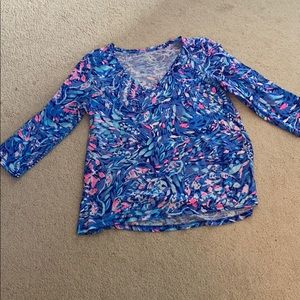 Lilly Pulitzer Etta 3 quarter length sleeve top